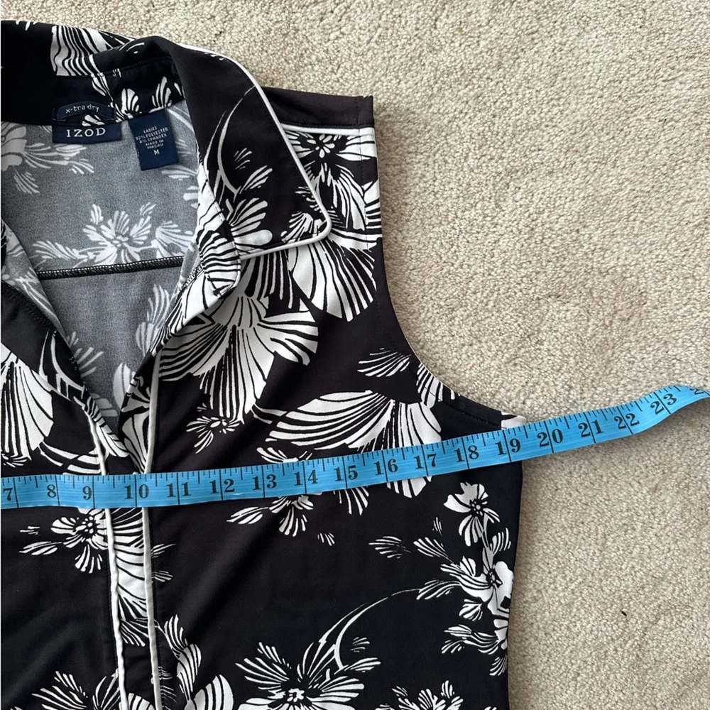 Izod Black and Gray Patterned Shirt - Picture 3 of 6